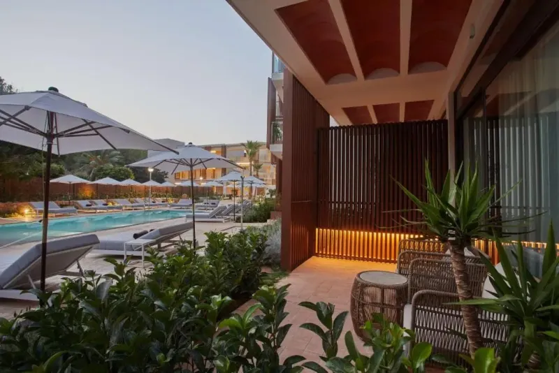 Deluxe King Room with Pool View @ Club Cala San Miguel Hotel  Curio Collection by Hilton
