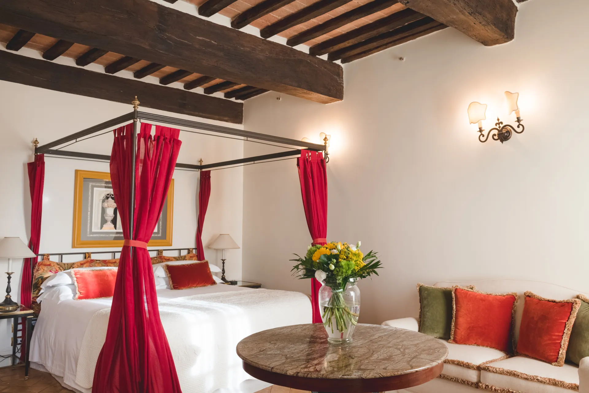 Deluxe Double or Twin Room with View @ Grand Hotel Continental Siena   Starhotels Collezione