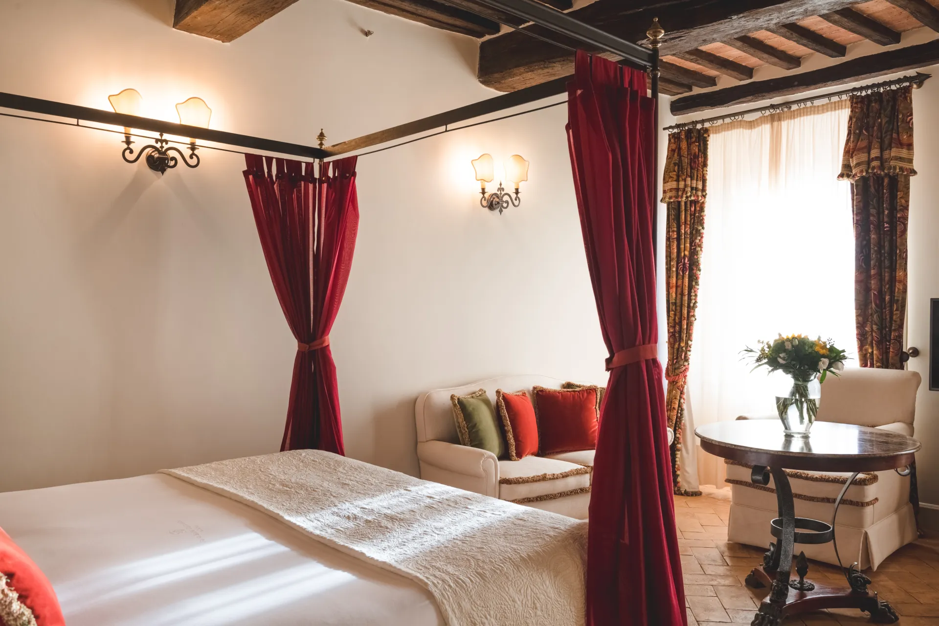 Deluxe Double or Twin Room with View @ Grand Hotel Continental Siena   Starhotels Collezione