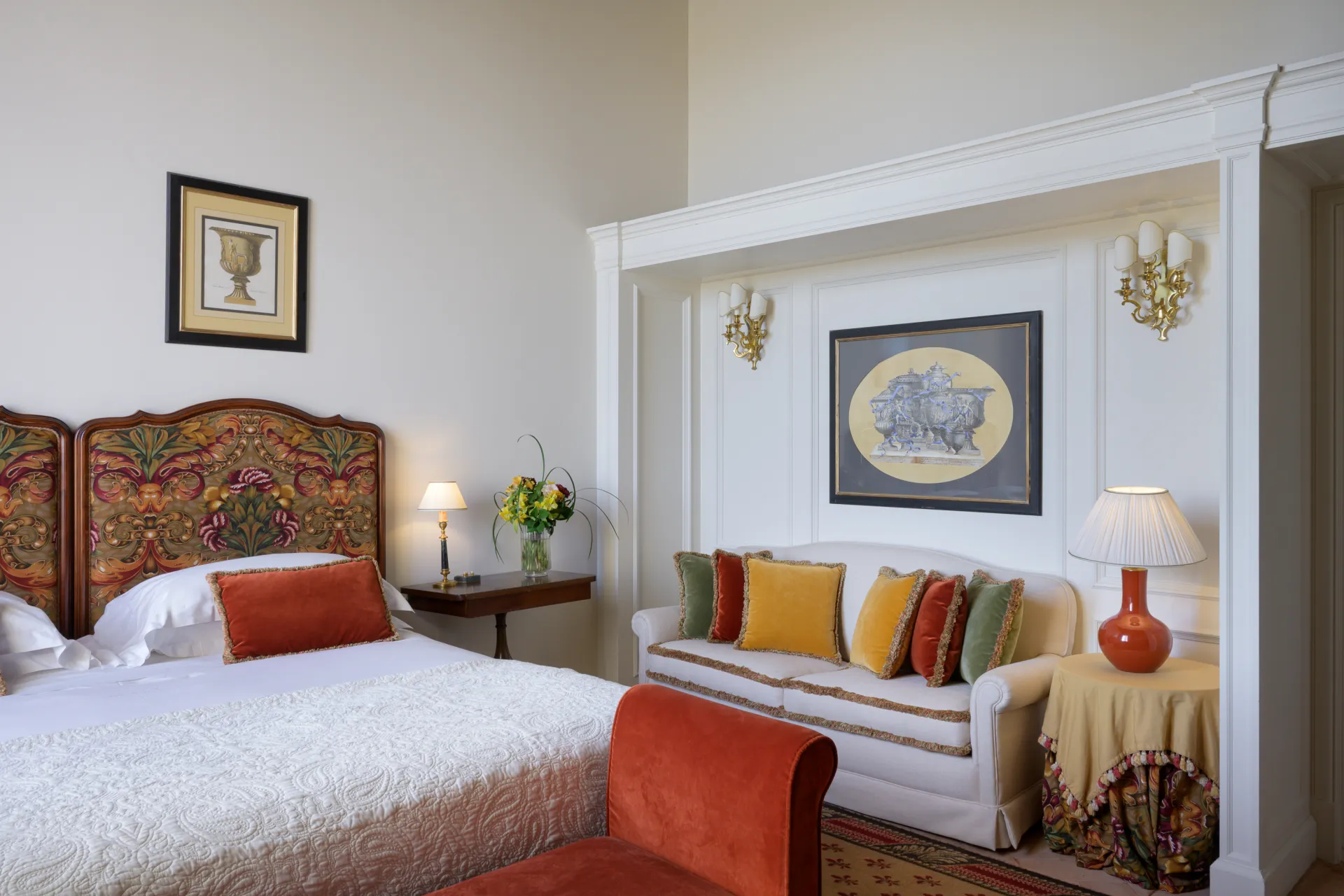 Deluxe Double or Twin Room with View @ Grand Hotel Continental Siena   Starhotels Collezione